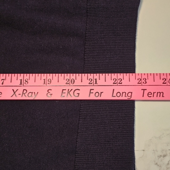 Talbots Navy Pima Cotton Button Front Cardigan Sweater Size M - Picture 9 of 10